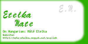 etelka mate business card