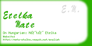 etelka mate business card